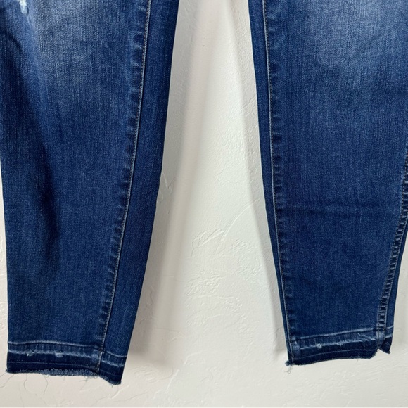 Madewell Jeans Denim 10" High Rise Skinny Drop Hem Rose Cliff Dark Blue Wash - Picture 3 of 9